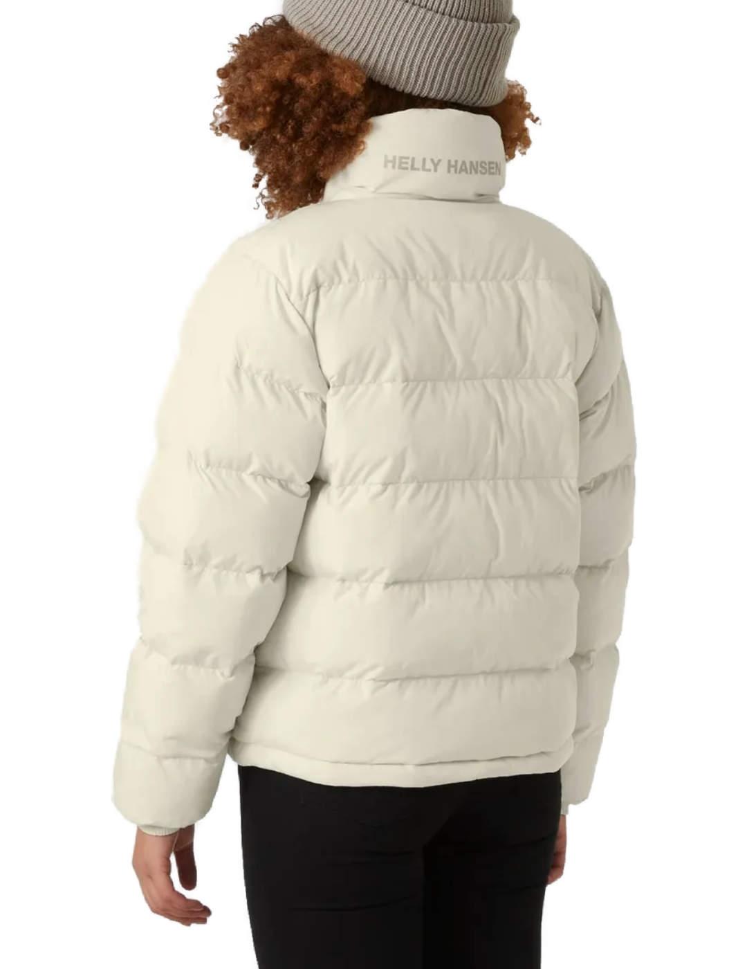 Chaqueta Helly Hansen beige gris reversible para mujer