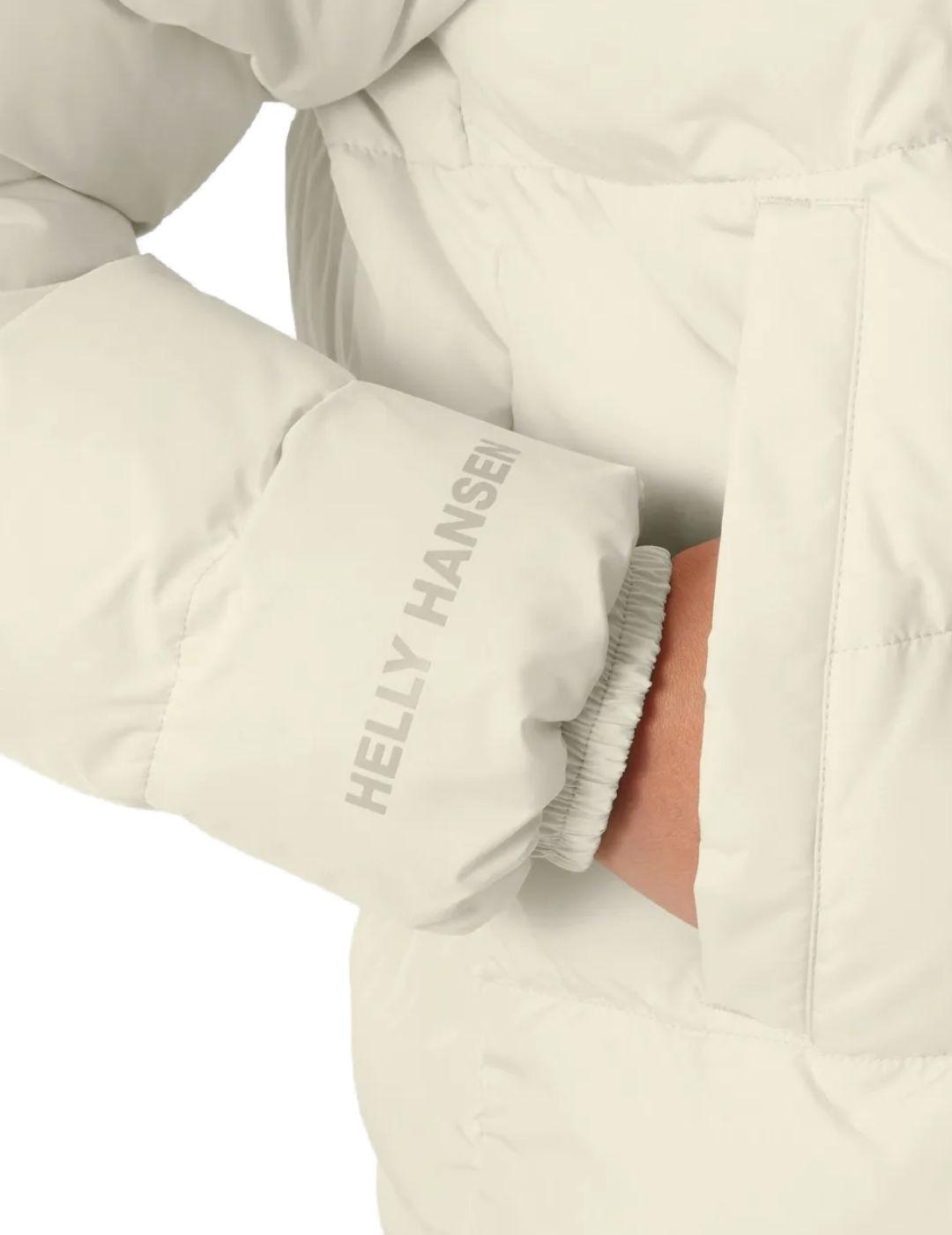 Chaqueta Helly Hansen beige gris reversible para mujer