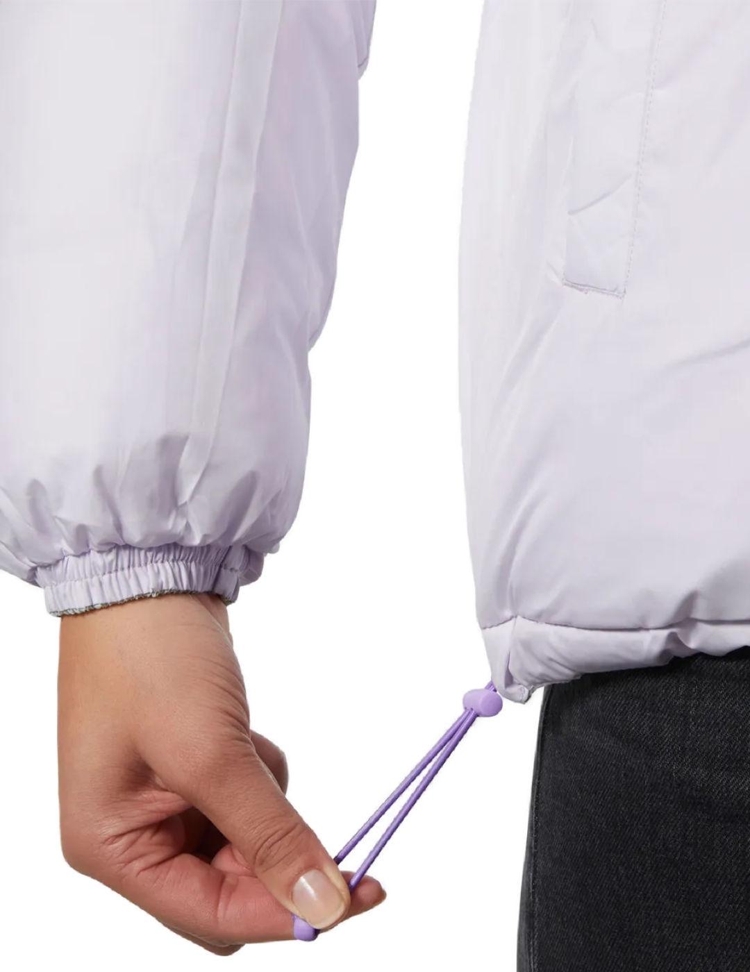 Chaqueta Helly Hansen verde lila reversible puffer de mujer