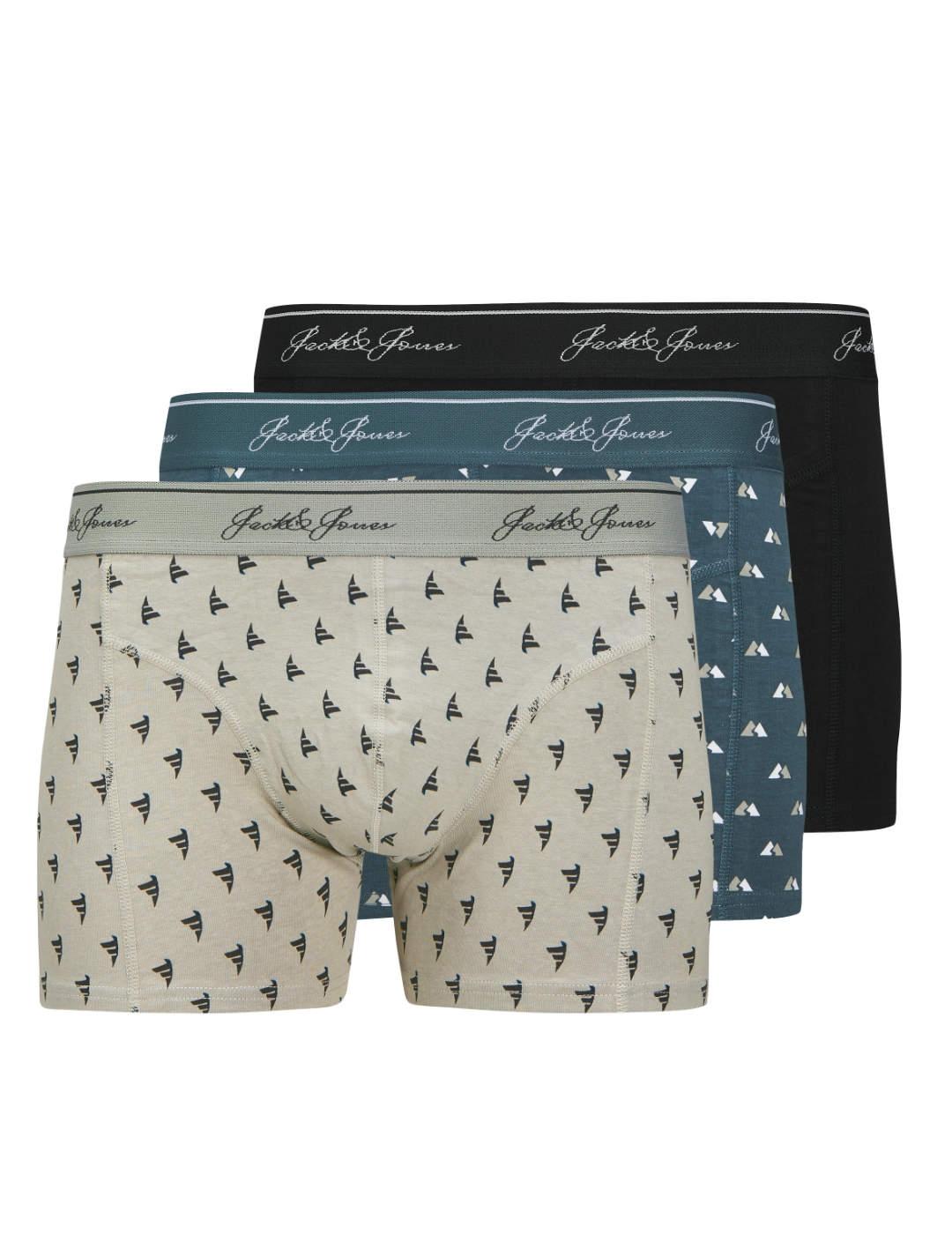 Íntimo Jack&Jones Trunks pack de 3 multicolor para hombre