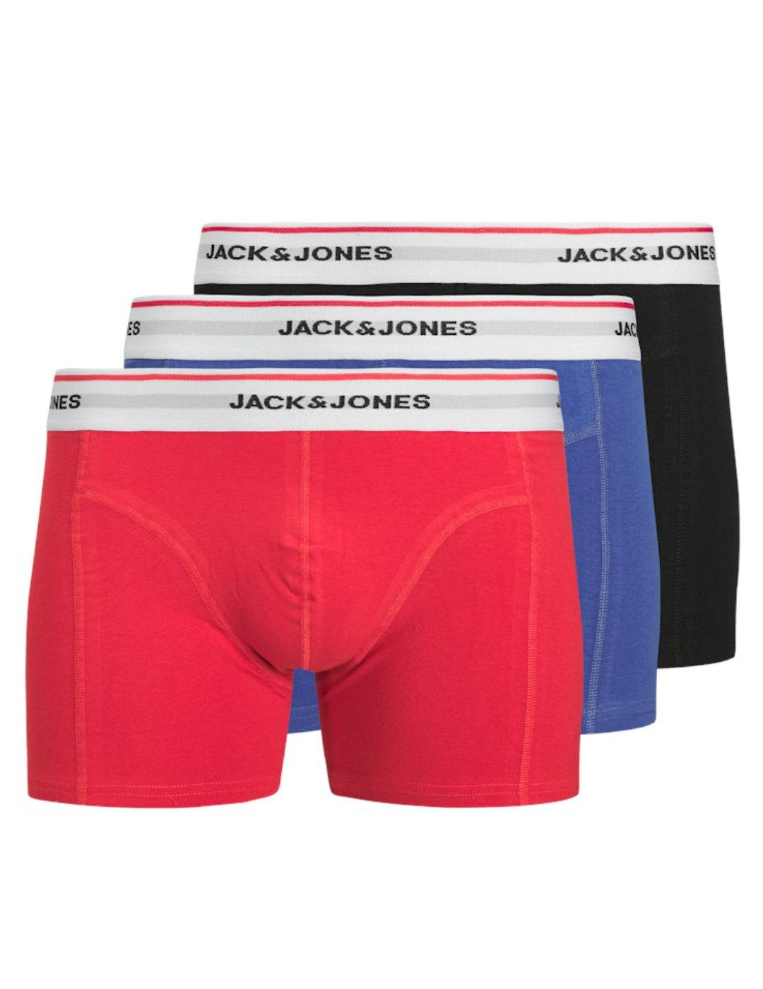 Íntimo Jack&Jones trunks pack 3 multicolor parra hombre