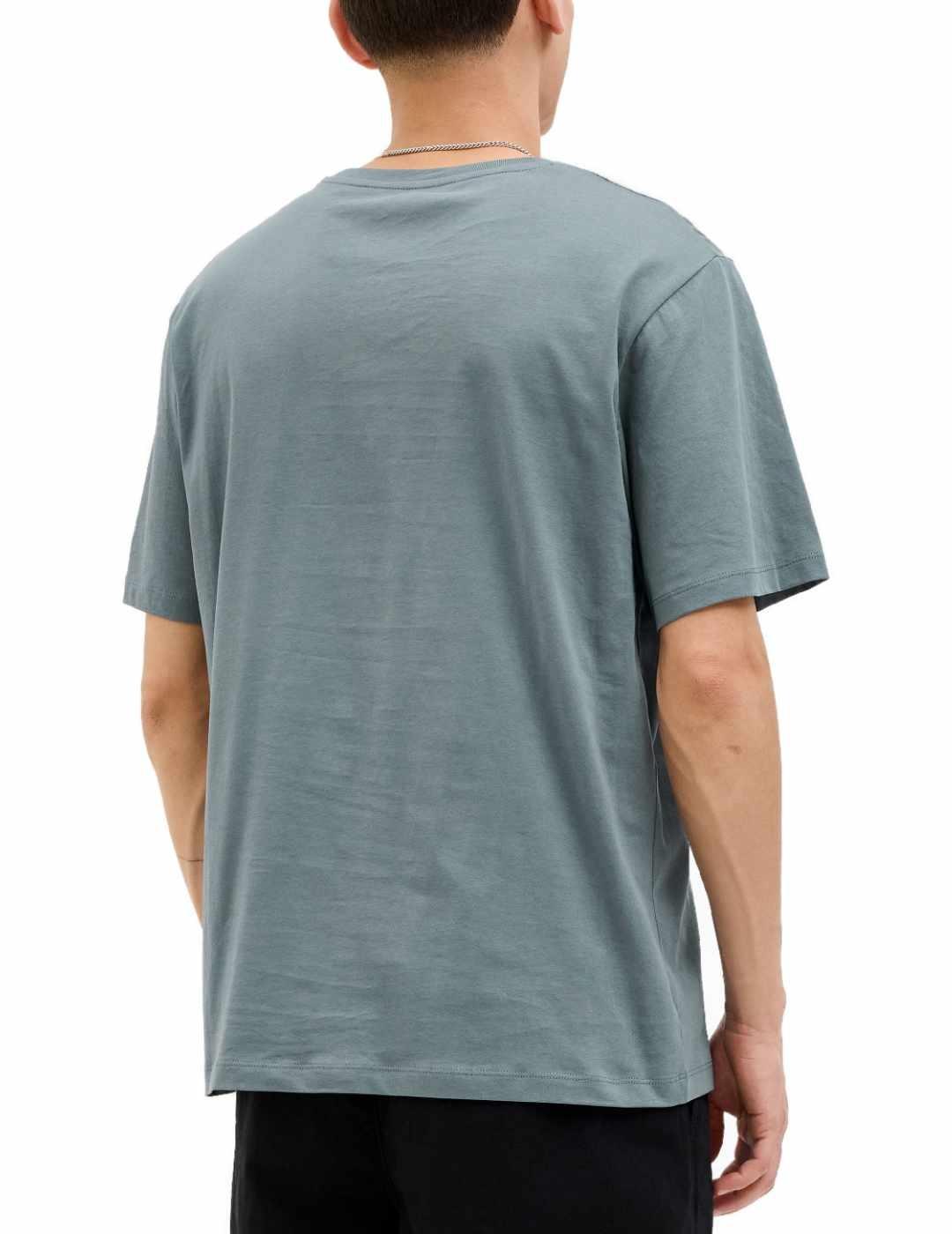 Camiseta Jack&Jones Loogo azul manga corta para hombre