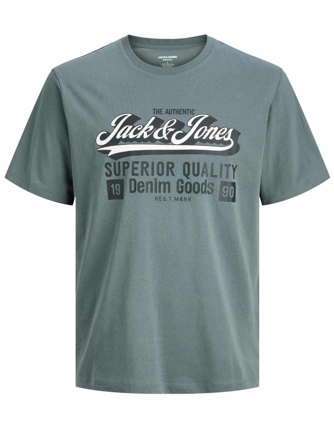 Camiseta Jack&Jones Loogo azul manga corta para hombre