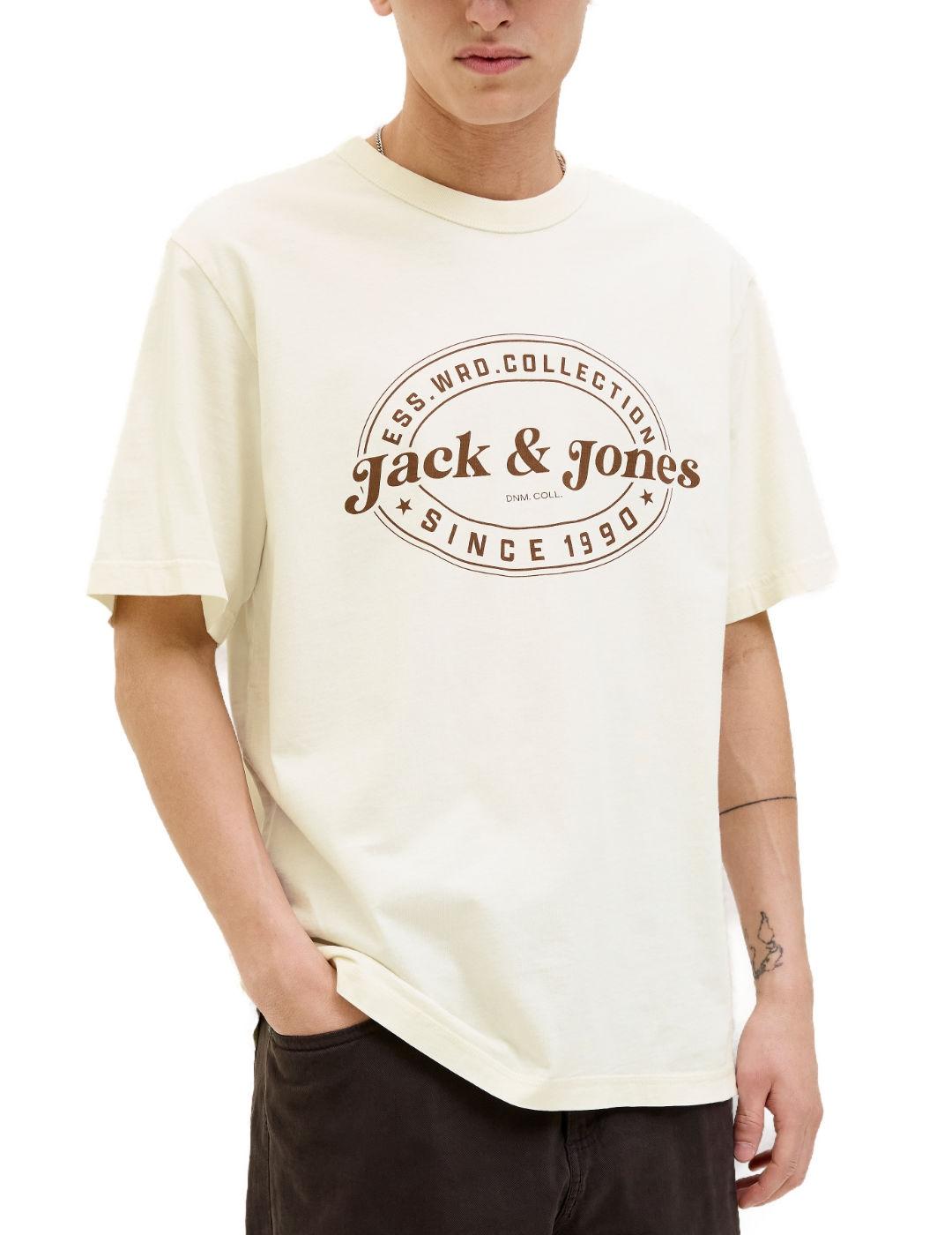 Camiseta Jack&Jones Dover blanca manga corta para hombre