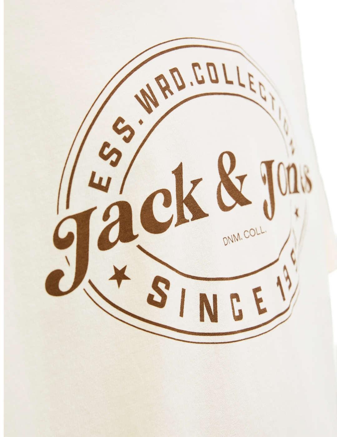 Camiseta Jack&Jones Dover blanca manga corta para hombre