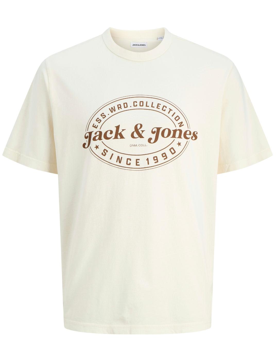 Camiseta Jack&Jones Dover blanca manga corta para hombre