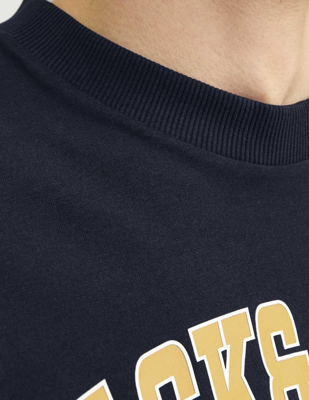 Camiseta Jack&Jones Caleb azul marino manga corta de hombre