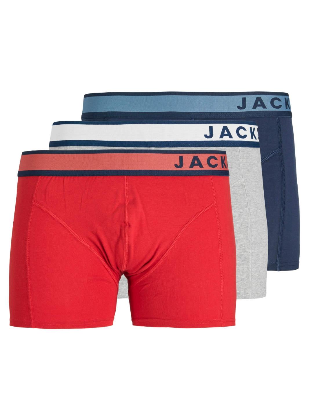 Íntimo Jack&Jones Trunks pack 3 multicolor para hombre