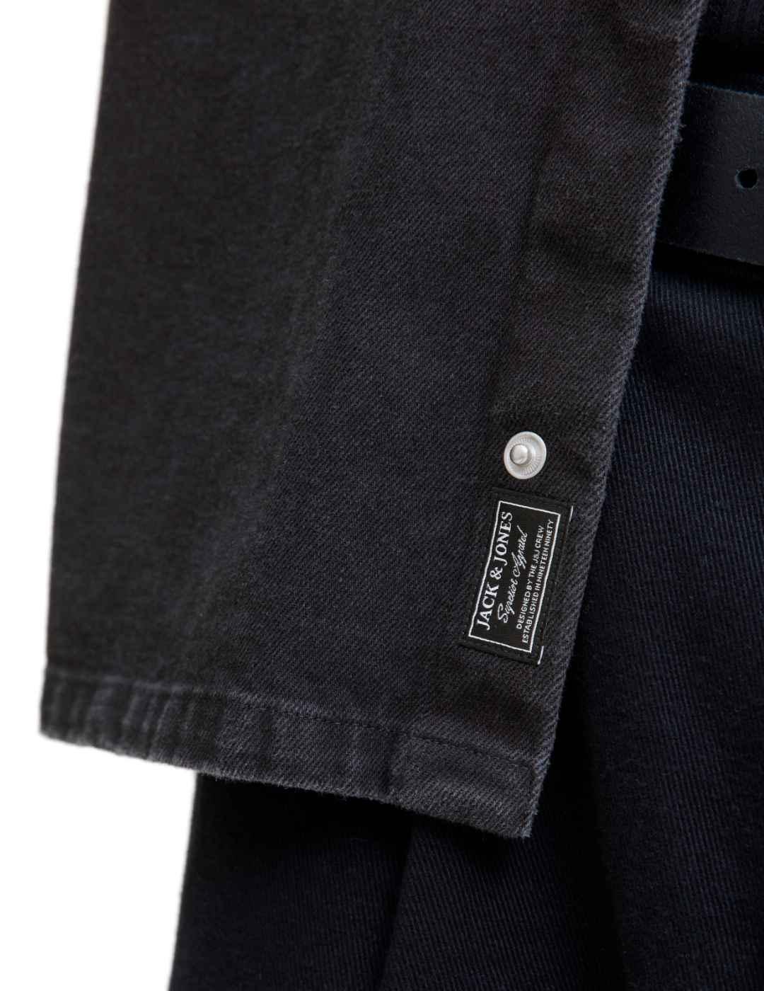 Sobrecamisa Jack&Jones Zac negra denim para hombre