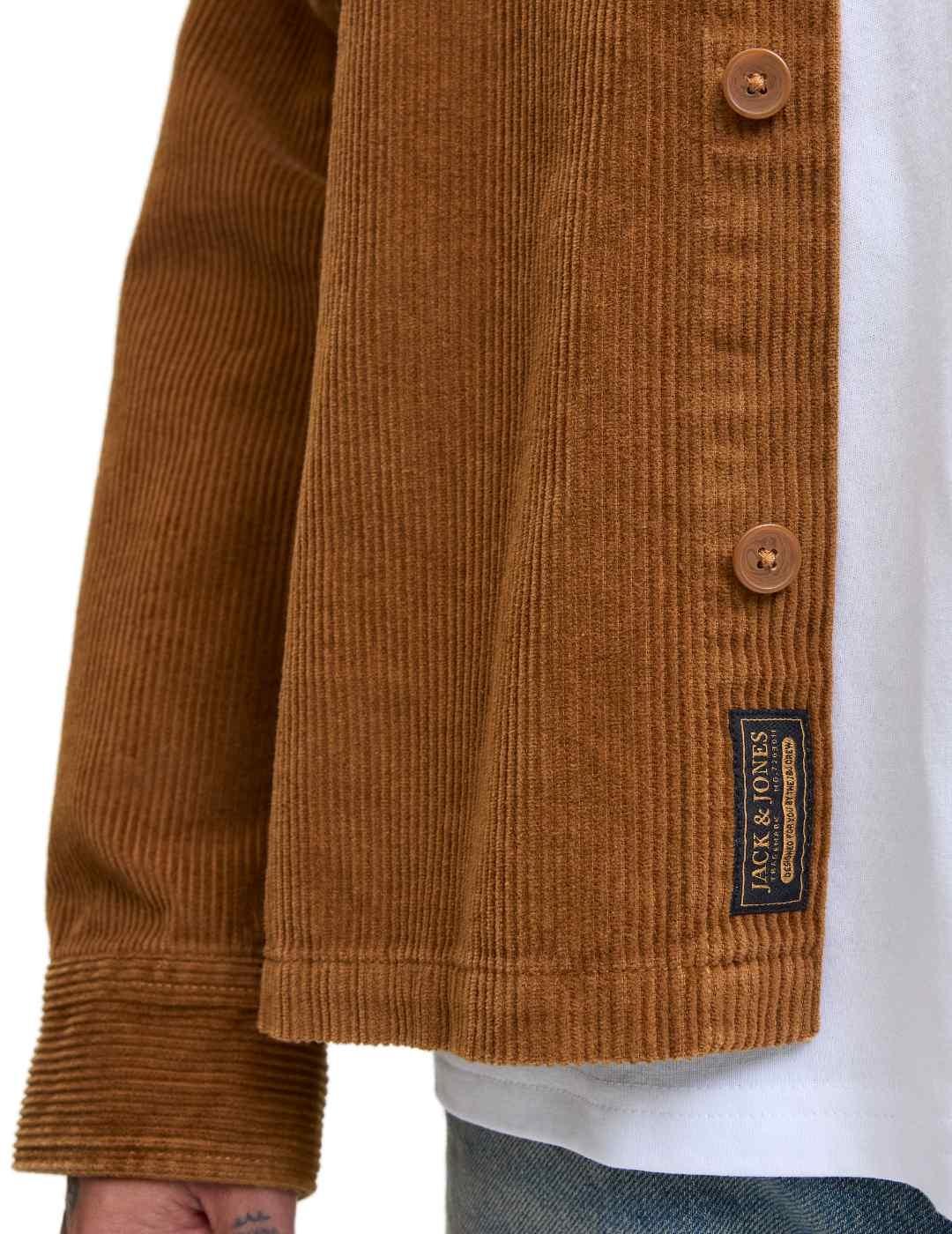 Sobrecamisa Jack&Jones Corduroy camel pana para hombre