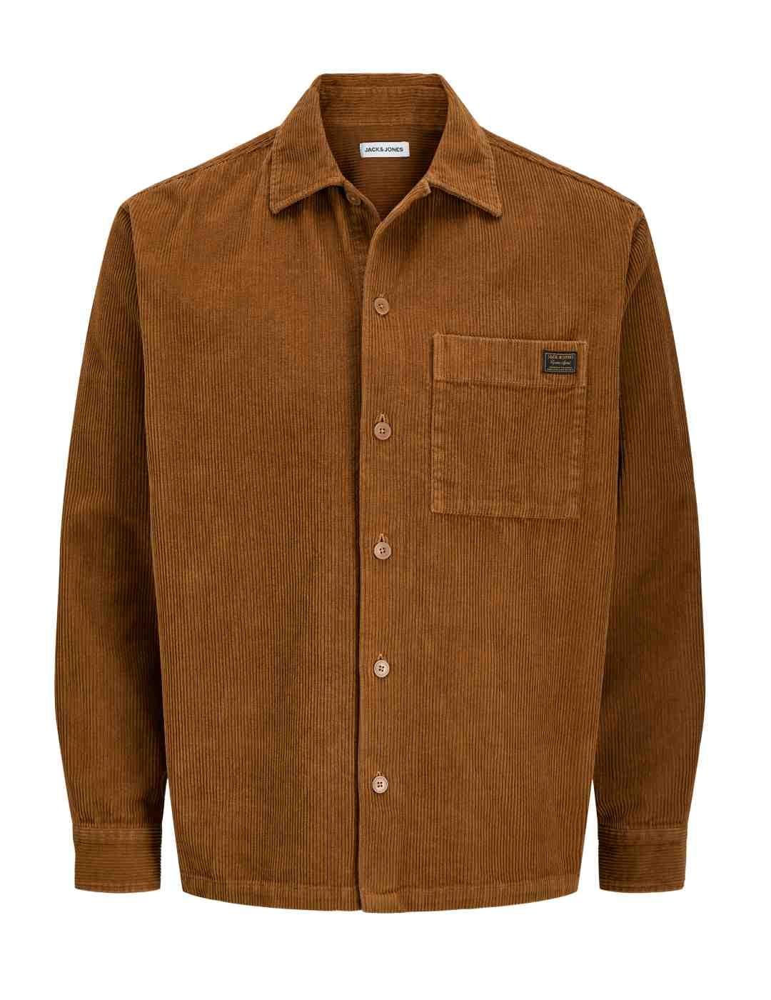 Sobrecamisa Jack&Jones Corduroy camel pana para hombre