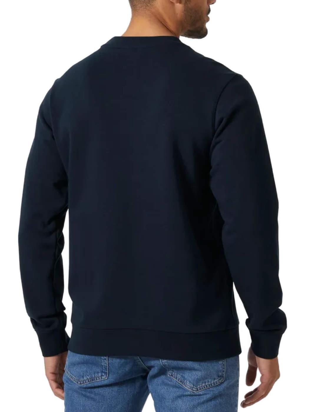 Sudadera Helly Hansen azul marino logo rojo para hombre