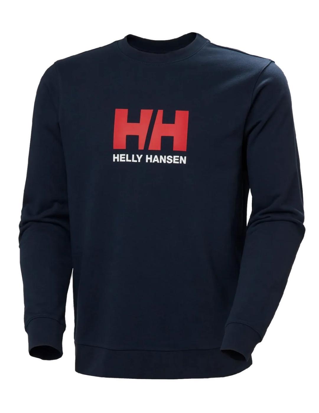 Sudadera Helly Hansen azul marino logo rojo para hombre