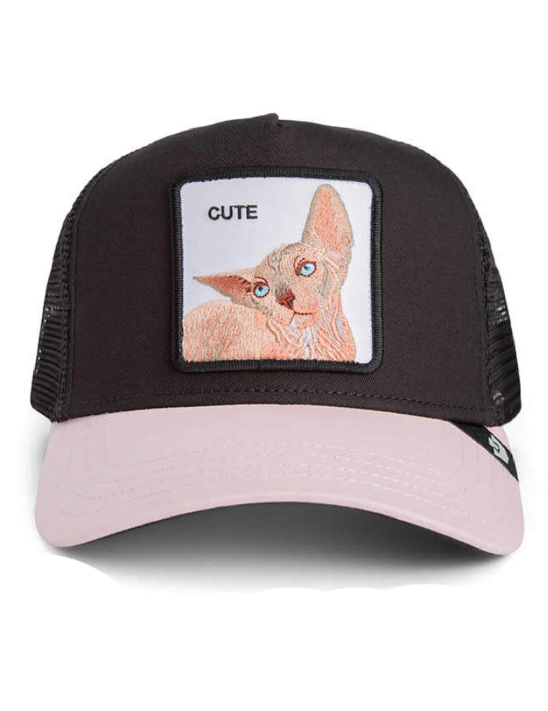 Gorra Goorin The Sphynx negro y rosa unisex
