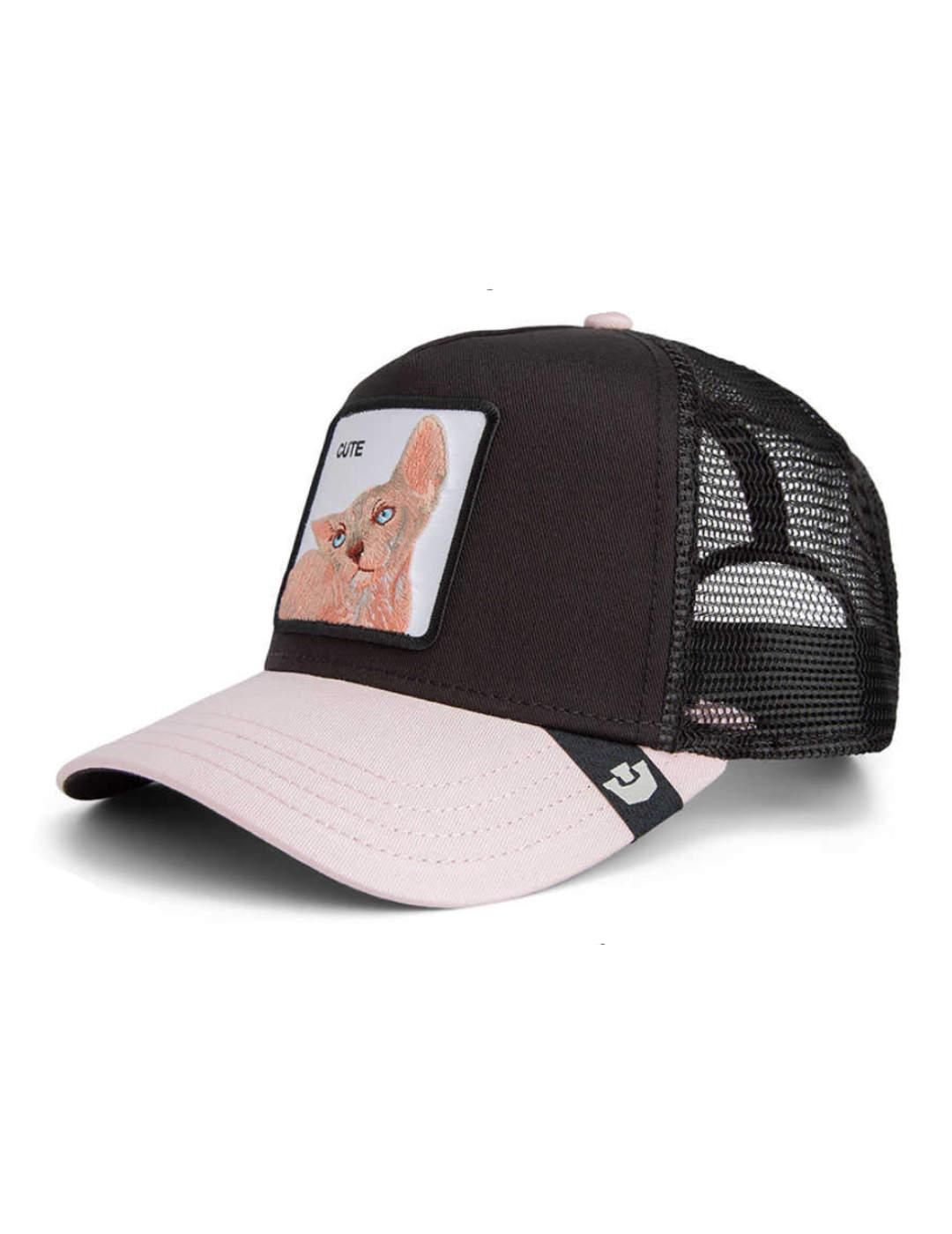 Gorra Goorin The Sphynx negro y rosa unisex