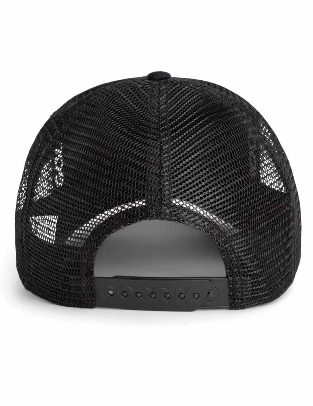 Gorra Goorin Golden King con parche de león negra unisex