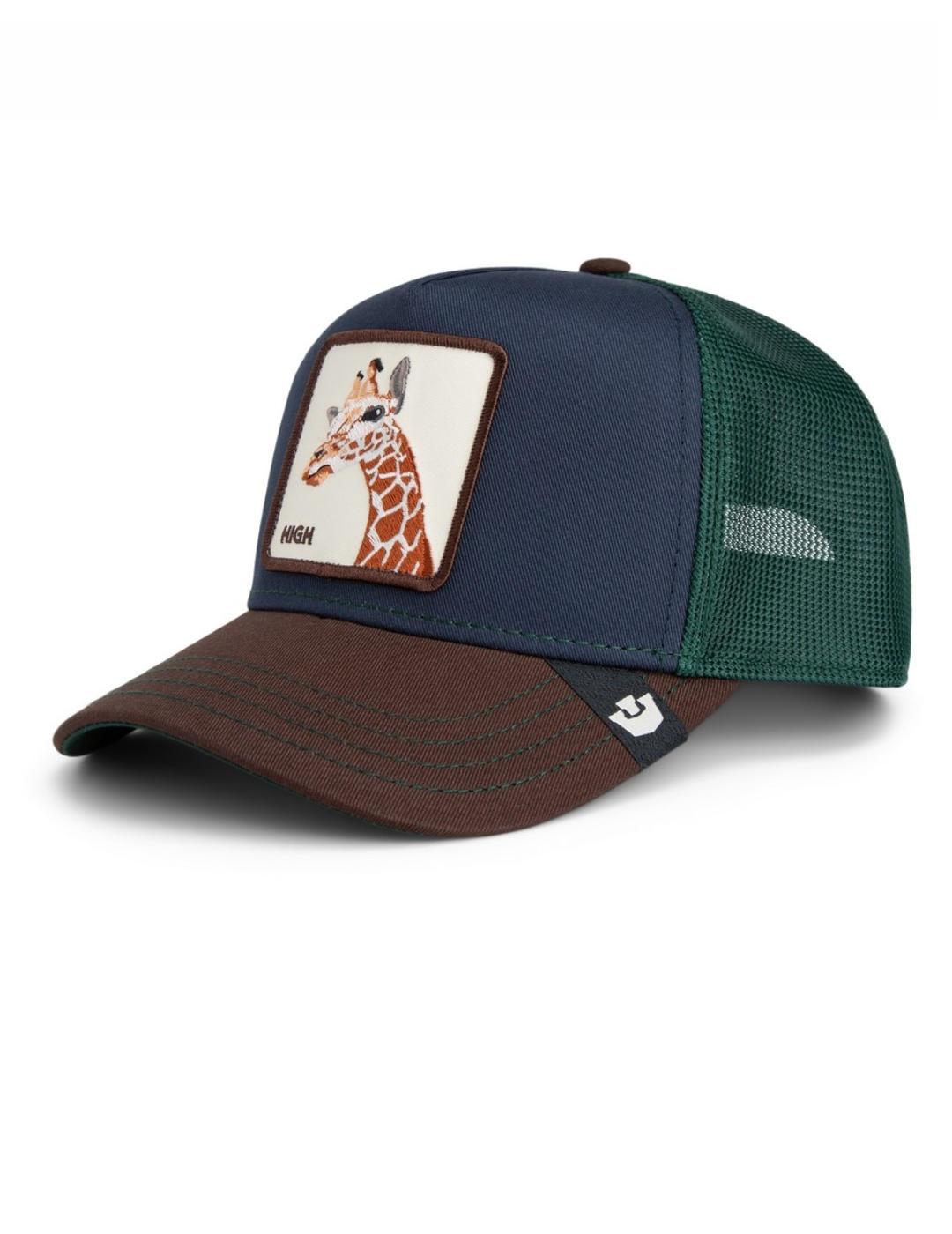 Gorra Goorin Bros Tricolor parche Giraffe marrón unisex