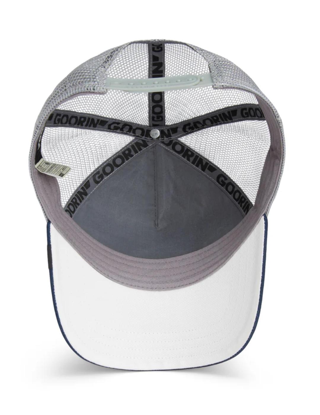 Gorra Gooring Bros The Boyz visera curva gris  marino unisex