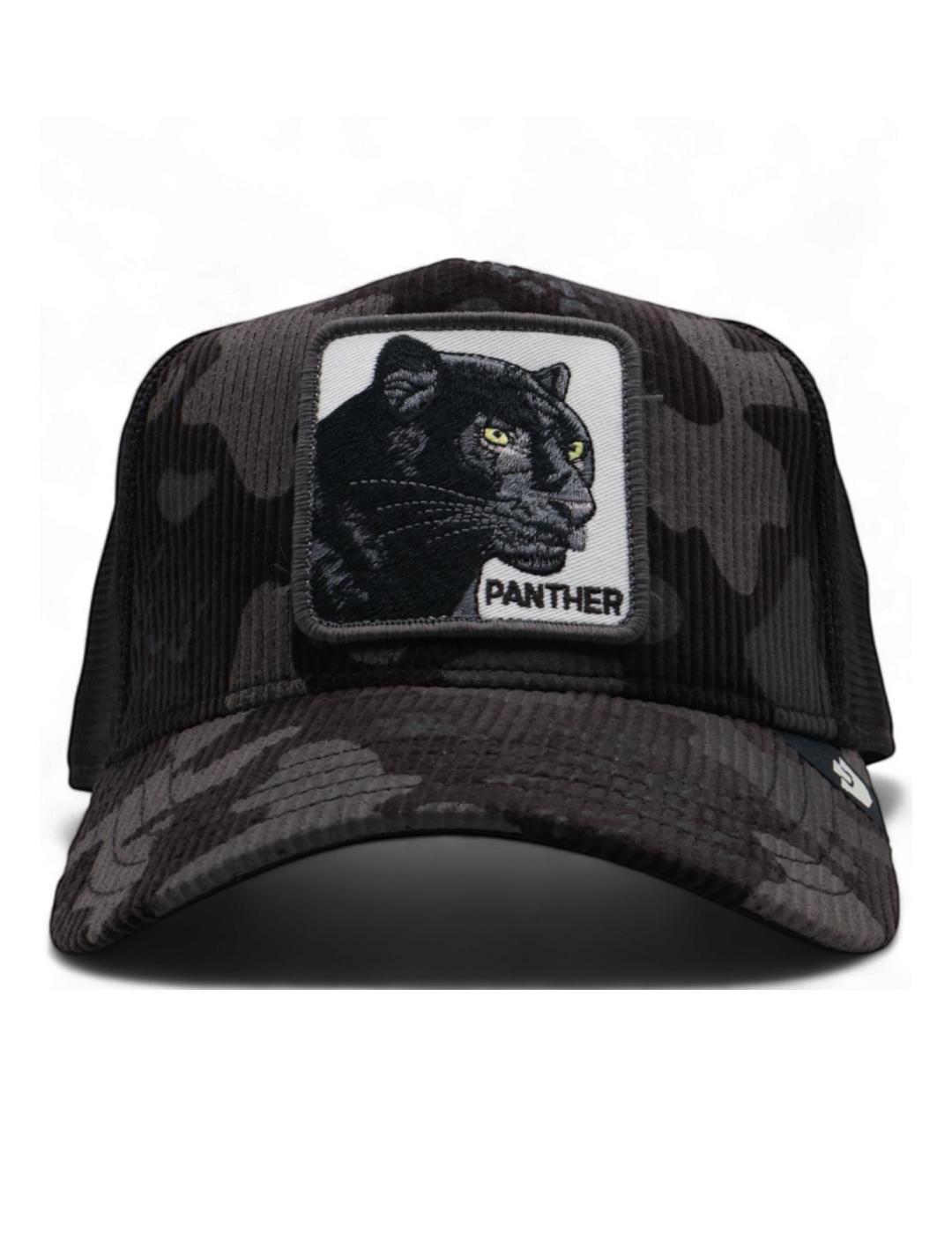 Gorra Goorin Bros Phanter en pana Camo negra unisex