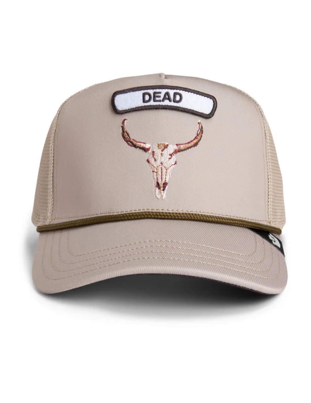 Gorra Goorin Bros CB2 Skull esqueleto de vaca beige unisex