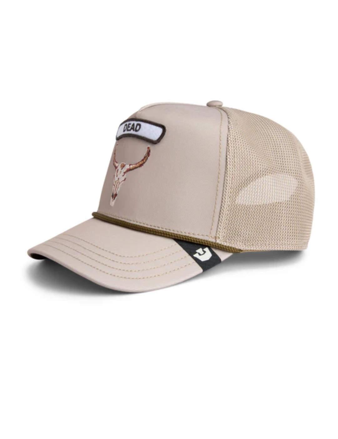 Gorra Goorin Bros CB2 Skull esqueleto de vaca beige unisex