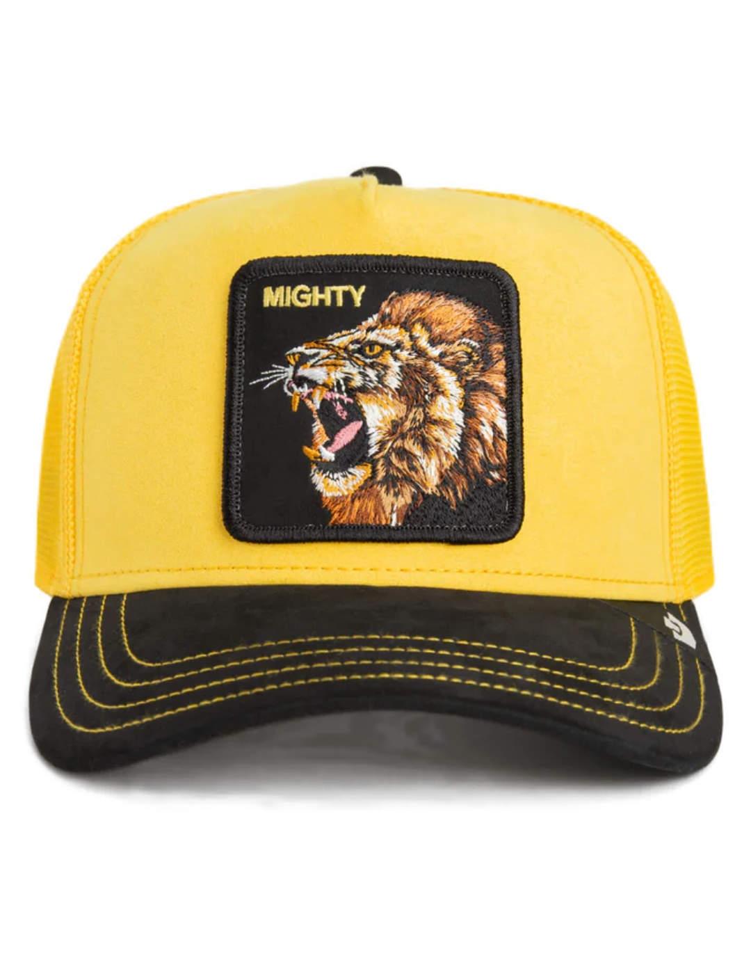 Gorra Goorin Bros Suede Lion ajustable amarilla unisex