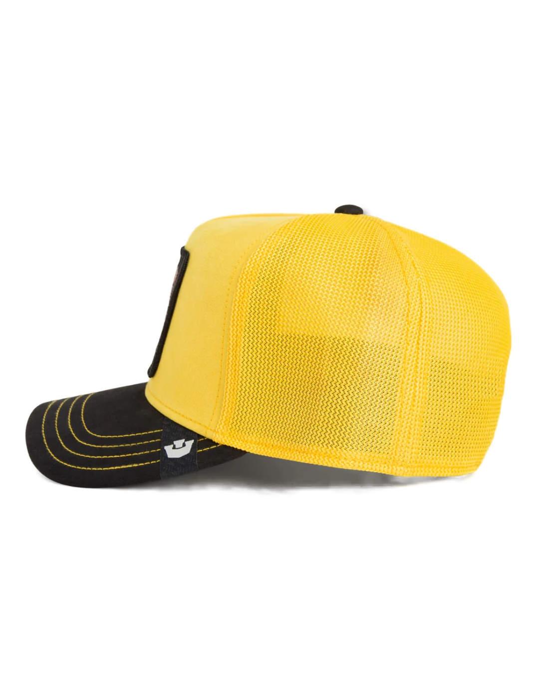 Gorra Goorin Bros Suede Lion ajustable amarilla unisex