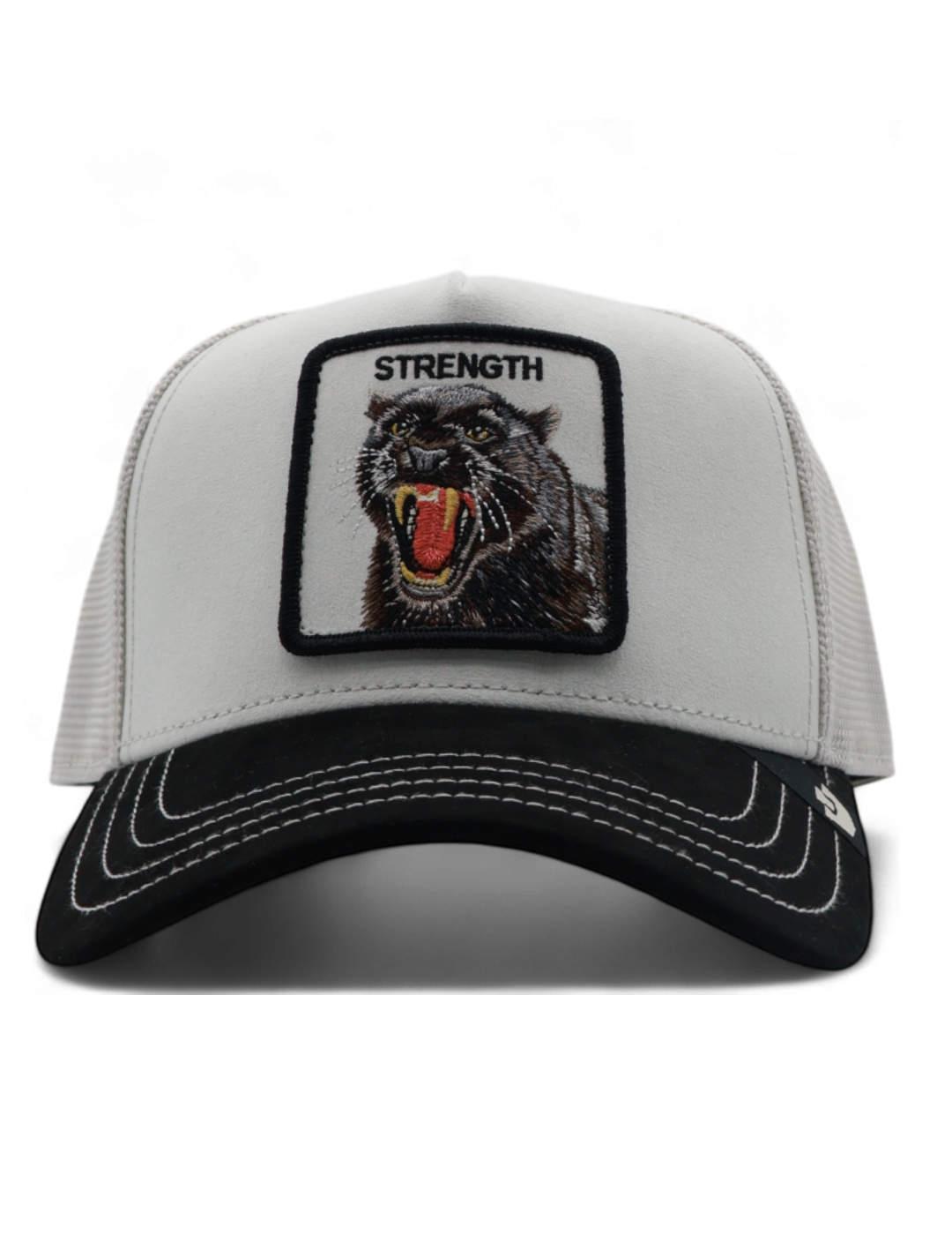 Gorra Goorin Bros Suede ajustable Panther gris unisex