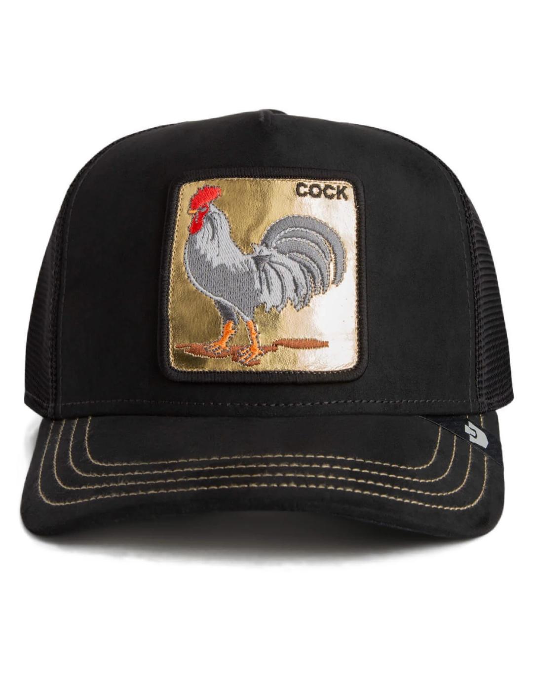 Gorra Goorin Bros Golden Cock ajustable negra unisex