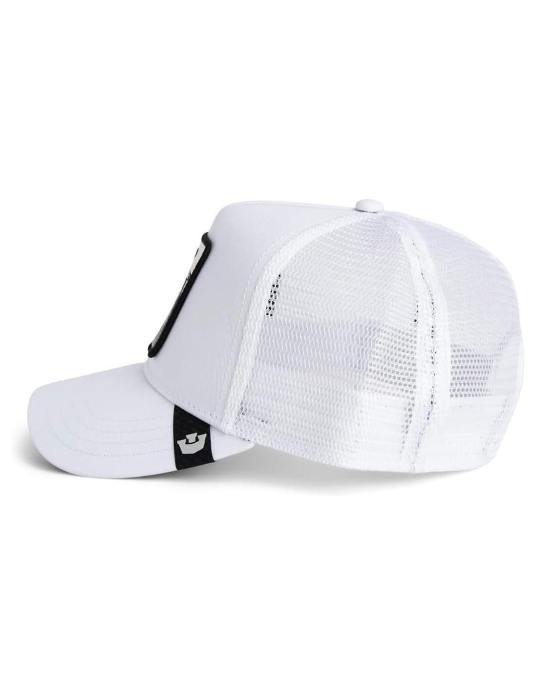 Gorra Goorin Bros Tiger Trucker ajustable blanca unisex