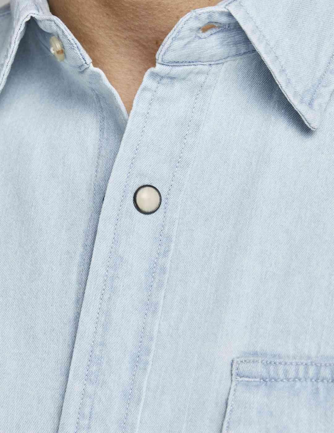 Camisa Jack&Jones Heridan azul denim para hombre