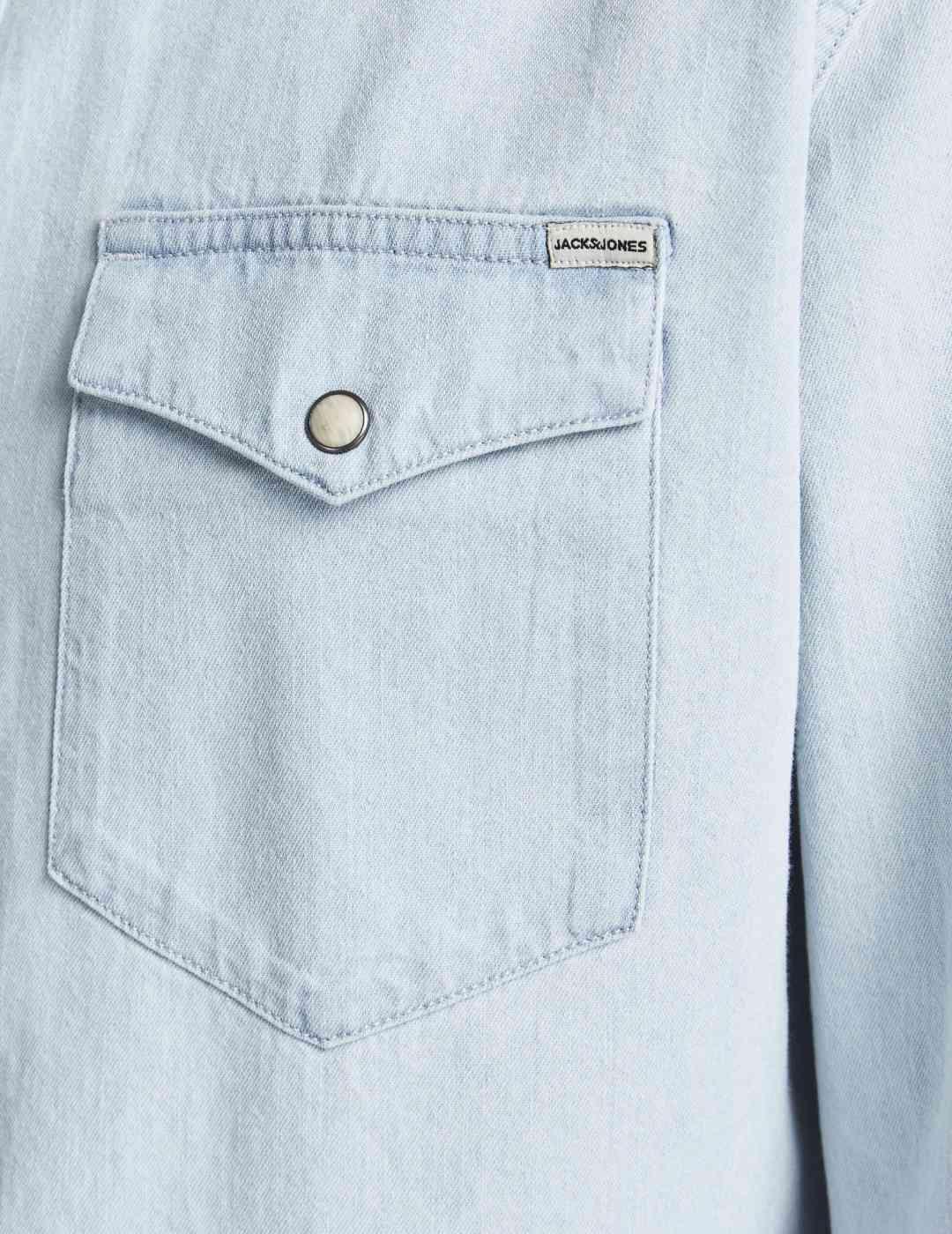 Camisa Jack&Jones Heridan azul denim para hombre