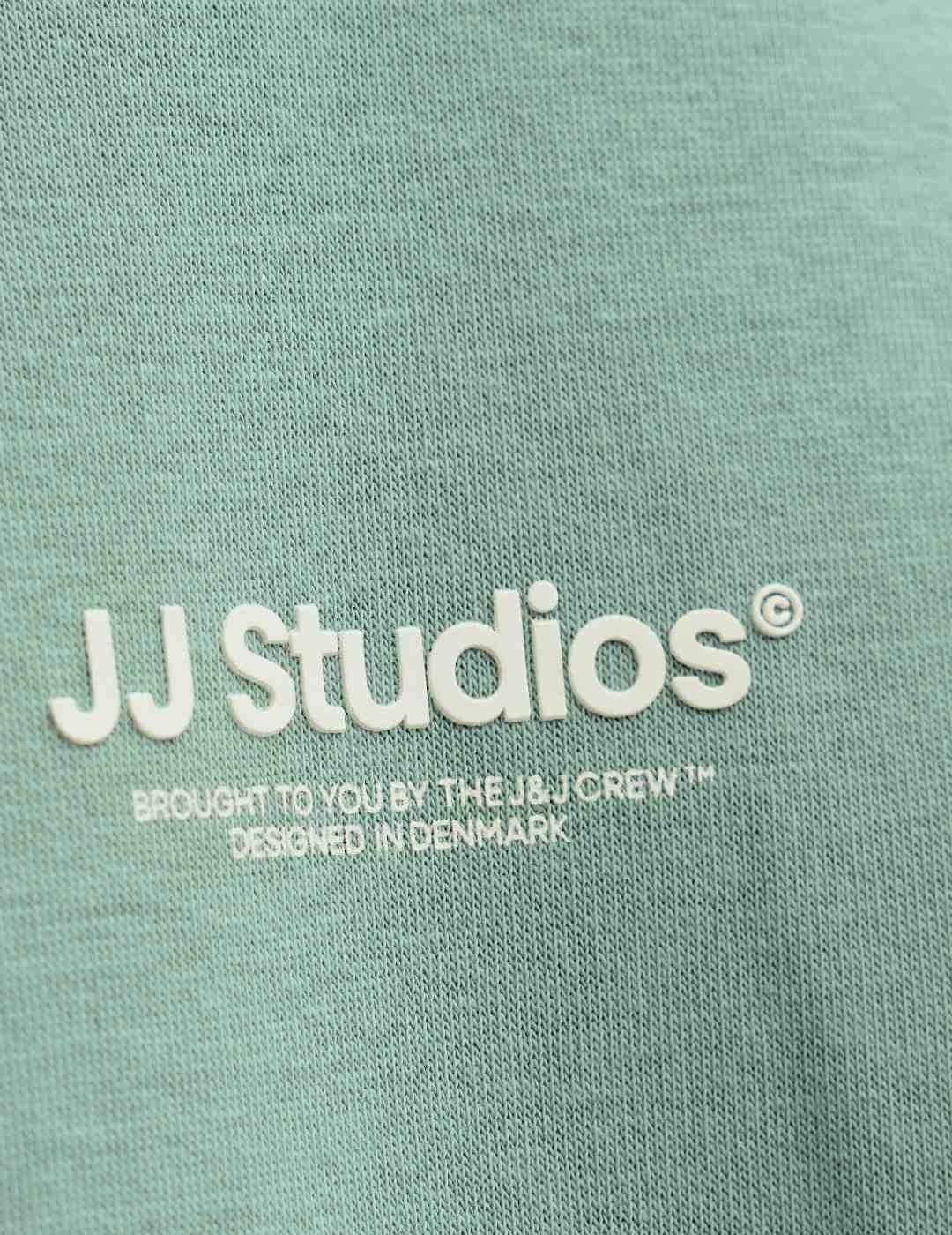 Sudadera Jack&Jones Soho verde agua sin capucha para hombre