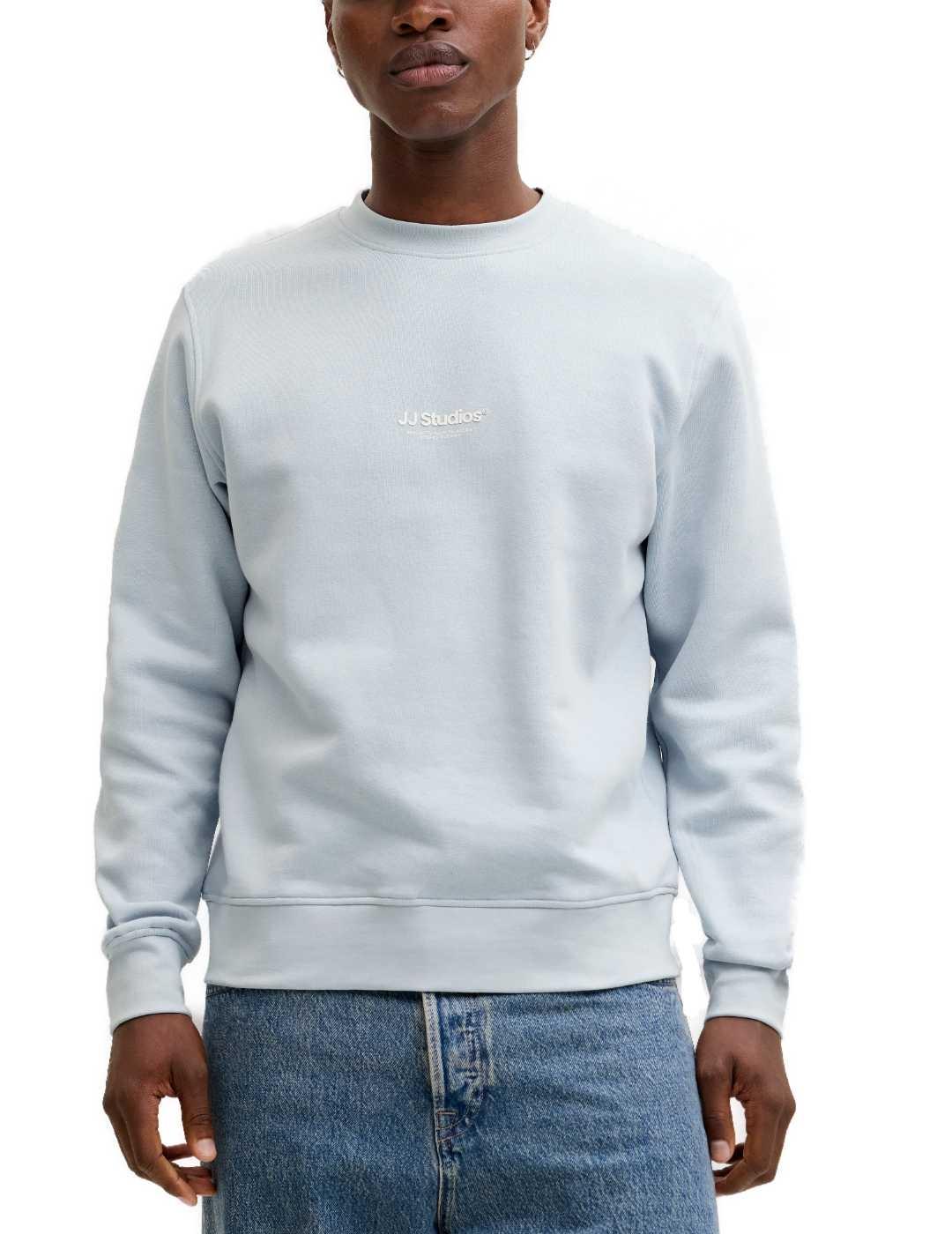 Sudadera Jack&Jones Soho azul celeste sin capucha de hombre