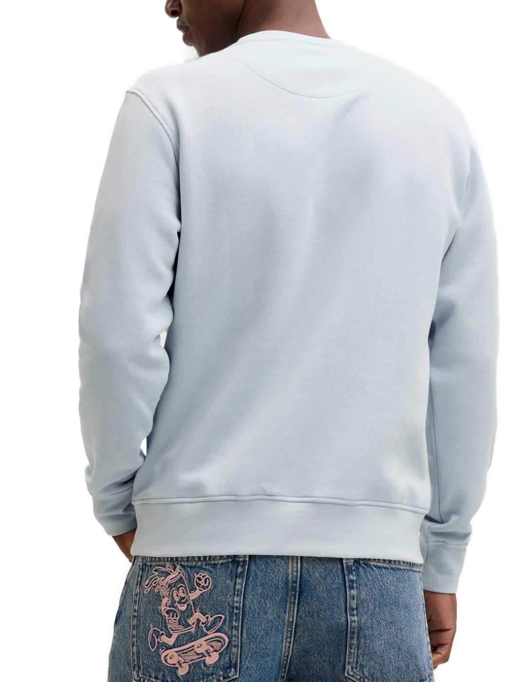 Sudadera Jack&Jones Soho azul celeste sin capucha de hombre