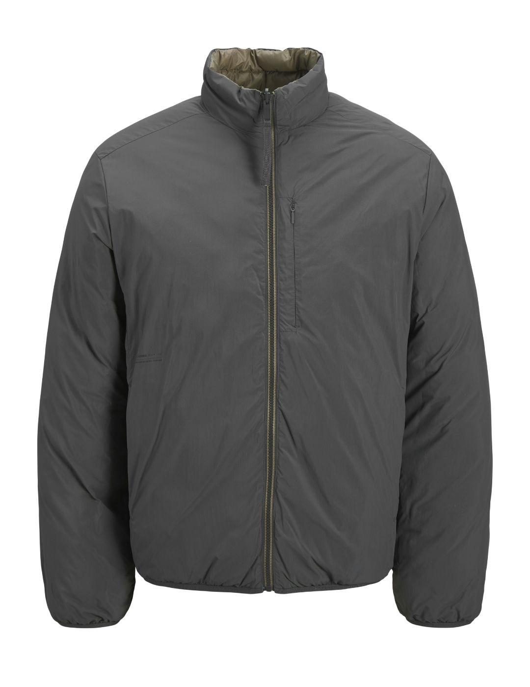 Chaqueta Jack&Jones Reversible gris y verde para hombre