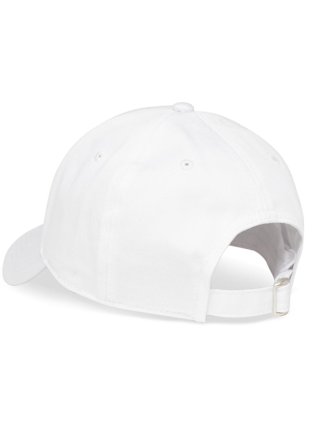 Gorra Replay maxi logo negro bordado color blanca Unisex