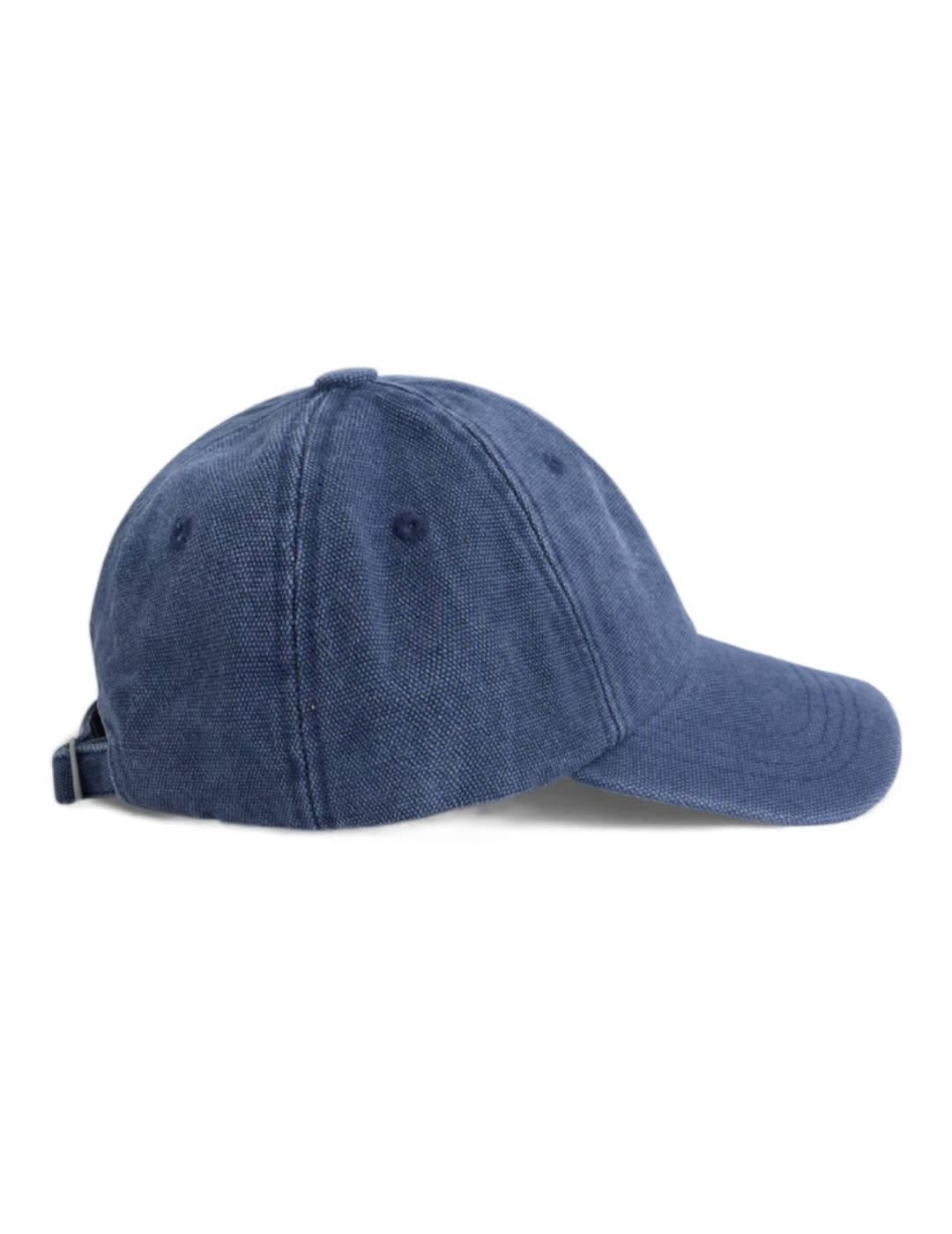 Gorra Silbon azul marino con raquetas bordadas unisex
