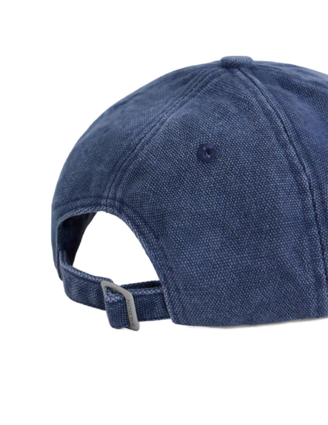 Gorra Silbon azul marino con raquetas bordadas unisex
