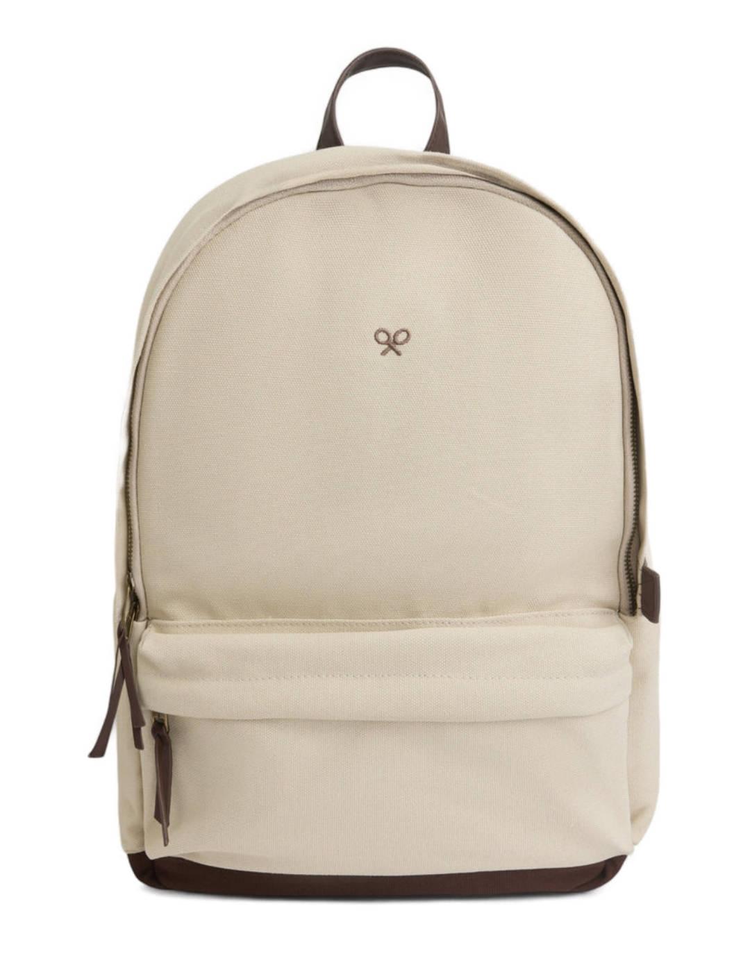 Mochila Silbon sport beige dos compartimentos de hombre