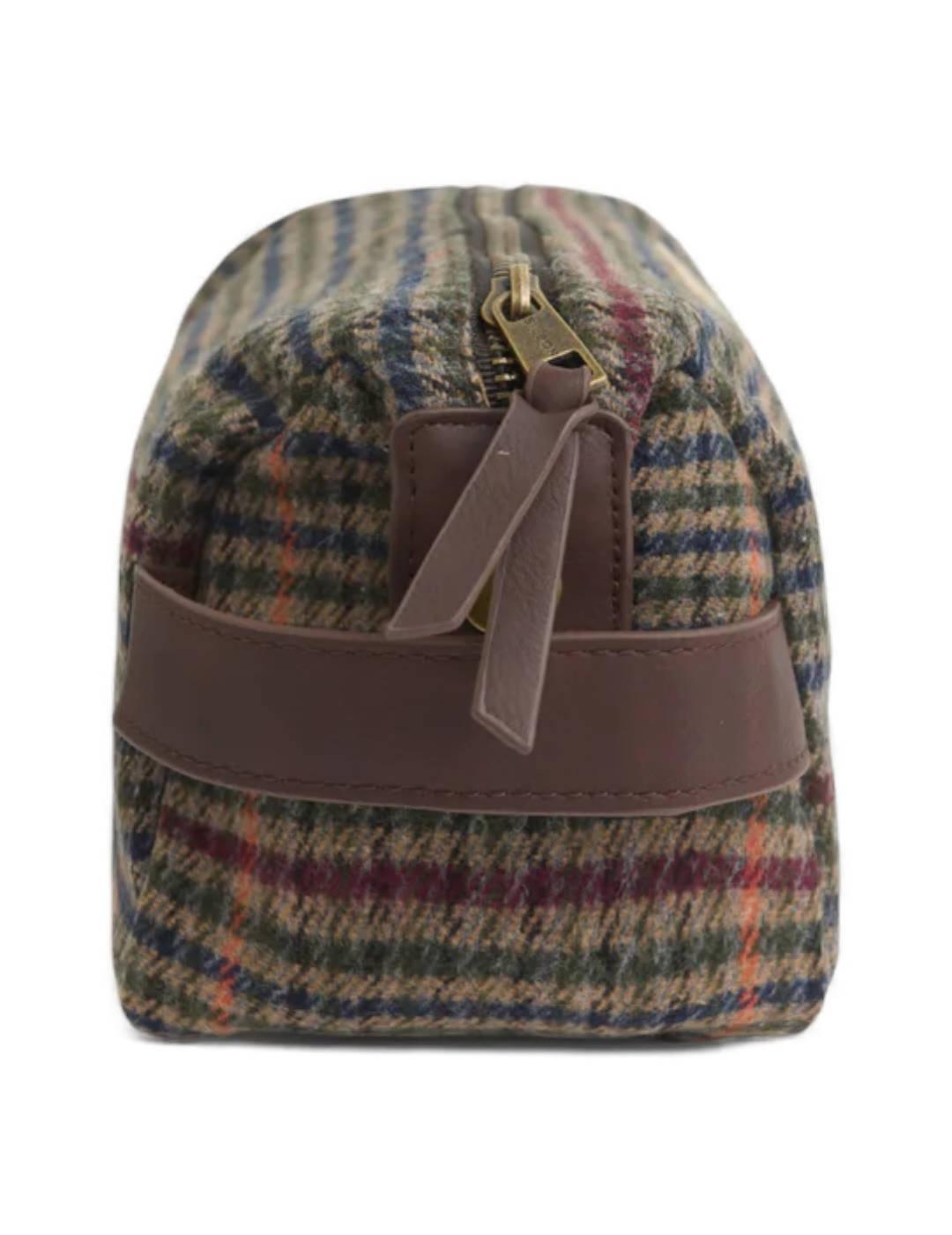 Necesér Silbon casual tejido cuadros marrón de hombre