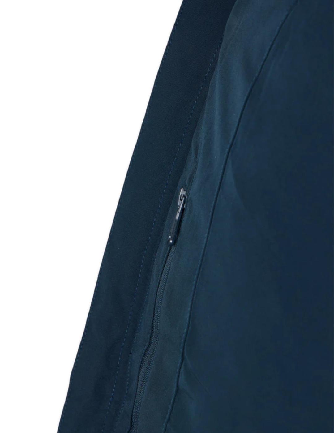 Abrigo Silbon técnico warm marino con capucha para hombre