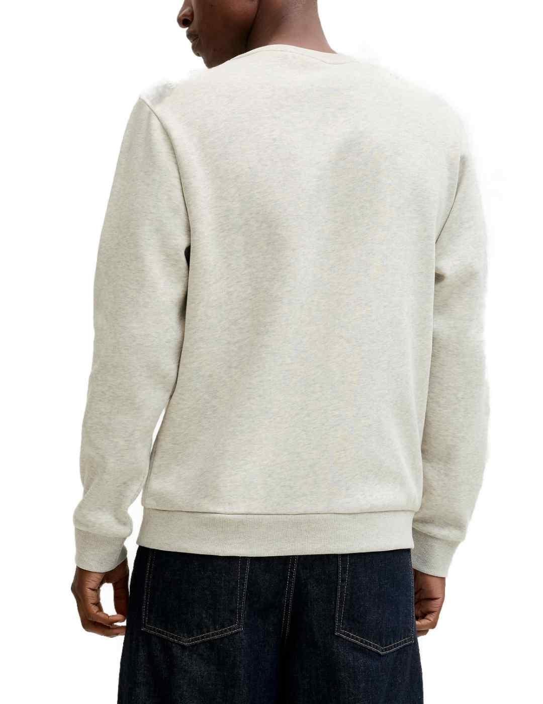 Sudadera Jack&Jones Christmas Reno gris claro para hombre