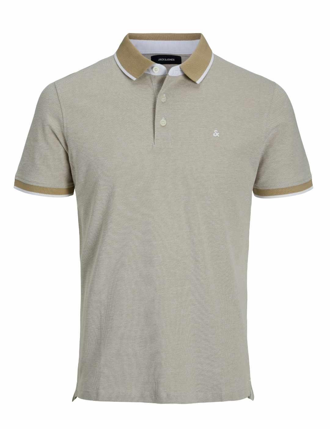 Polo Jack & Jones Paulos slim fit beige para hombre