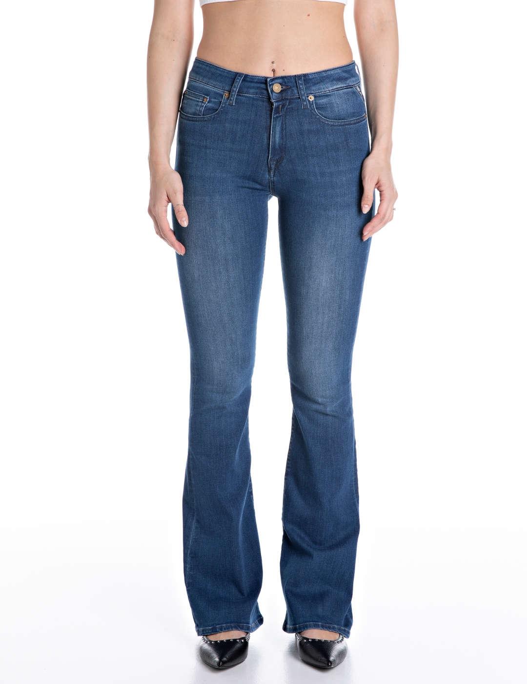 Vaquero Replay Joella bootcut cinco bolsillos azul de mujer