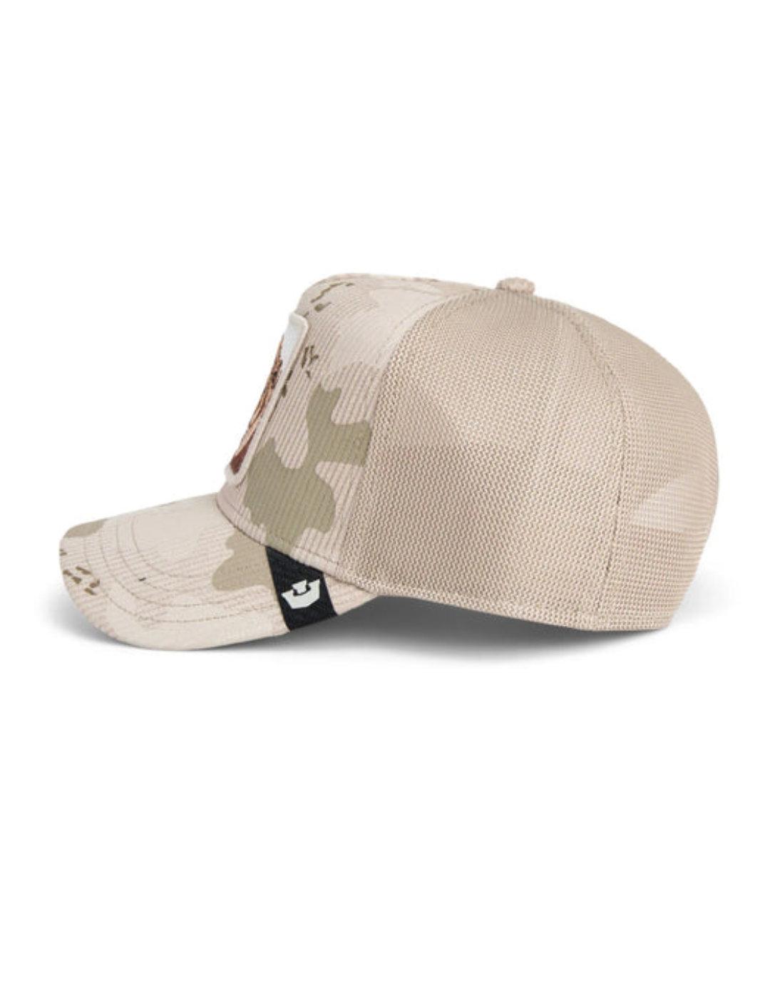 Gorra Goorin Bros King camuflaje beige y verde león unisex