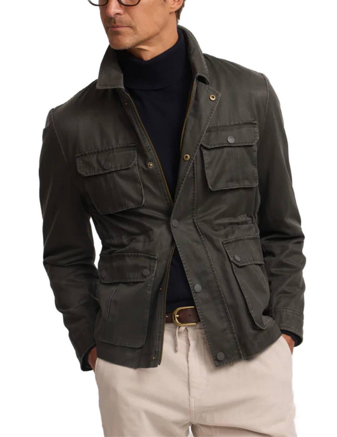 Chaqueta Silbon bolsillos regular fit verde de hombre