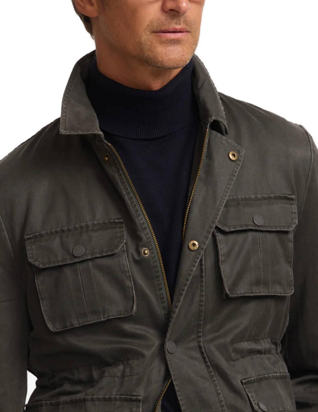 Chaqueta Silbon bolsillos regular fit verde de hombre