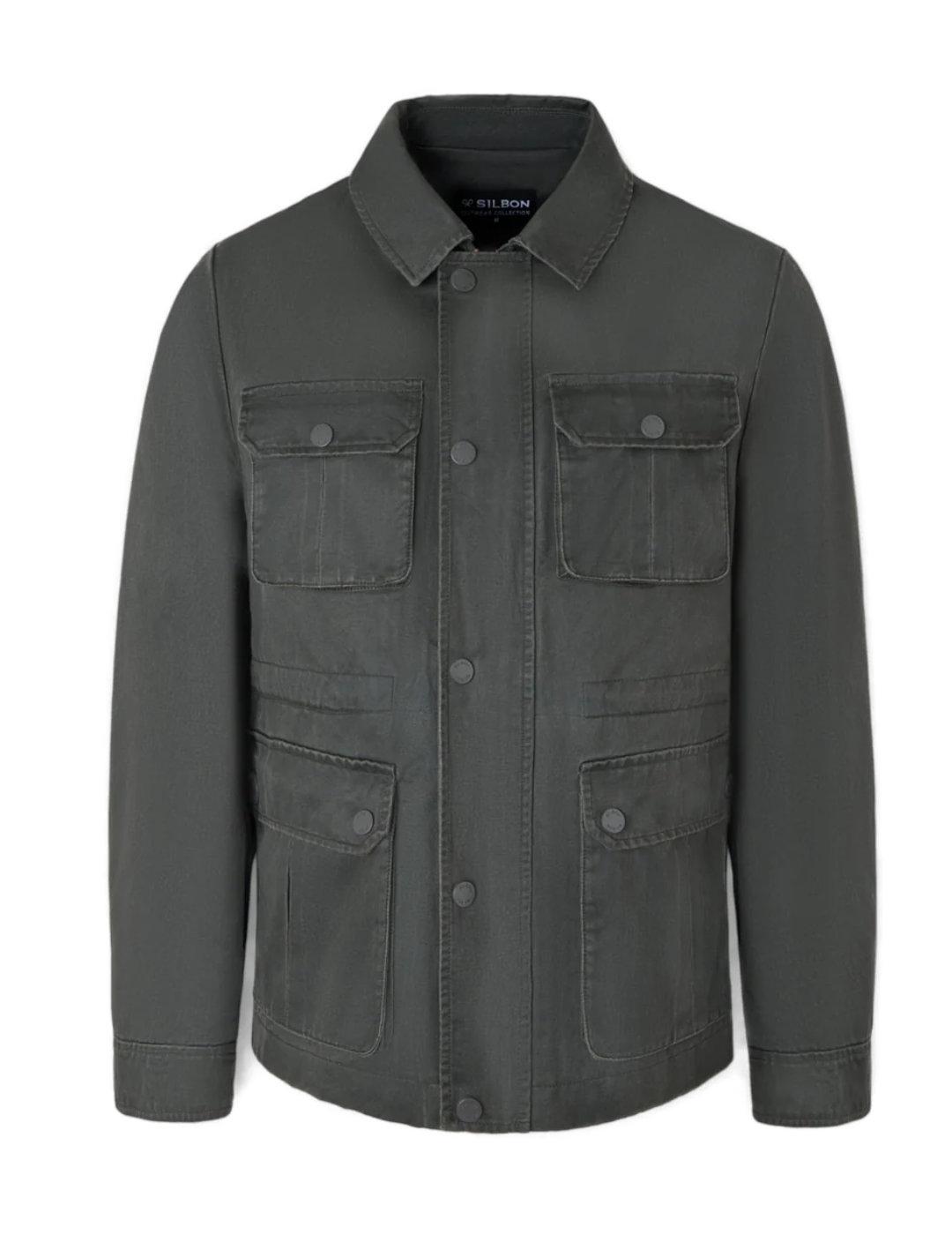 Chaqueta Silbon bolsillos regular fit verde de hombre