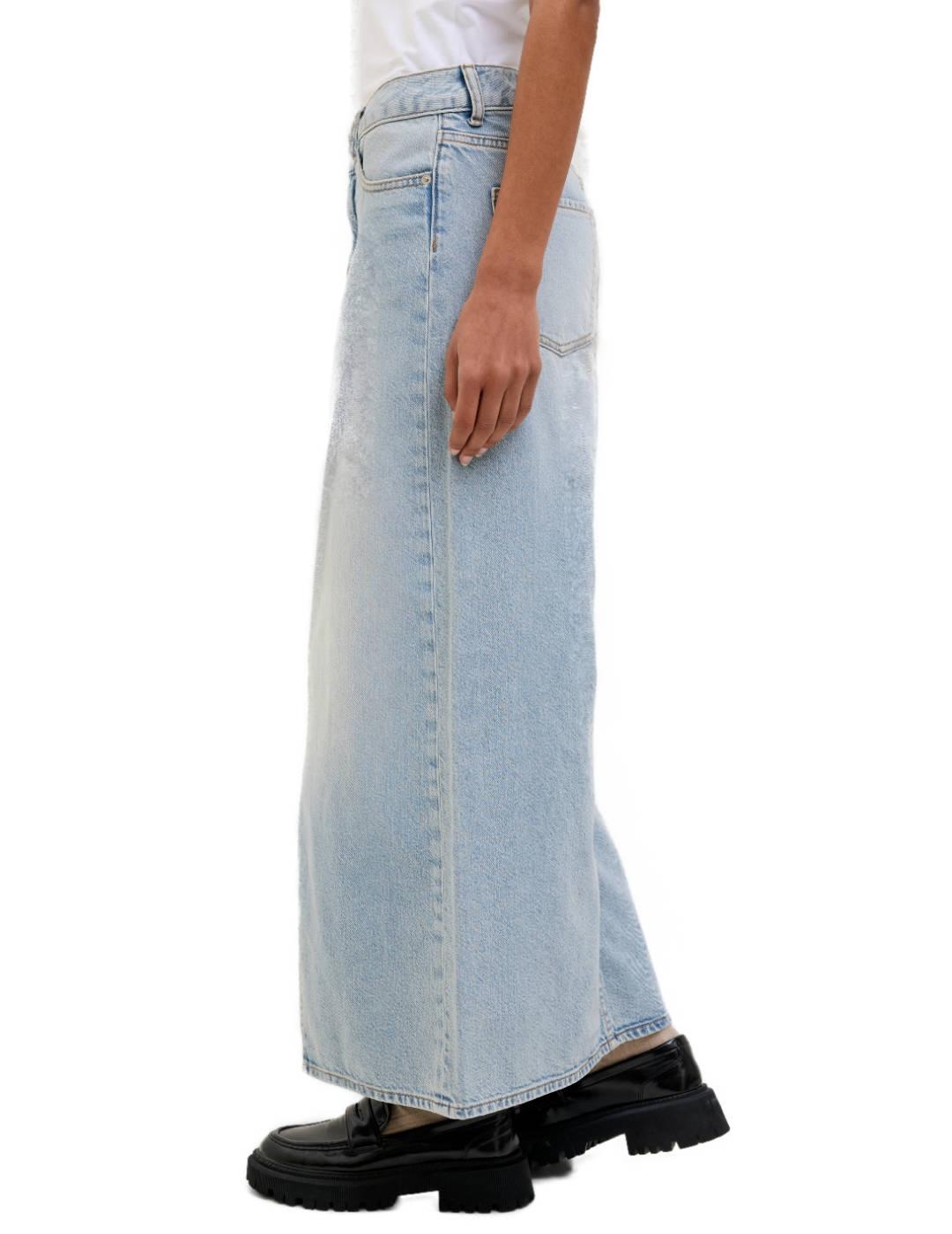 Falda JJXX Laura azul claro vaquera larga para mujer